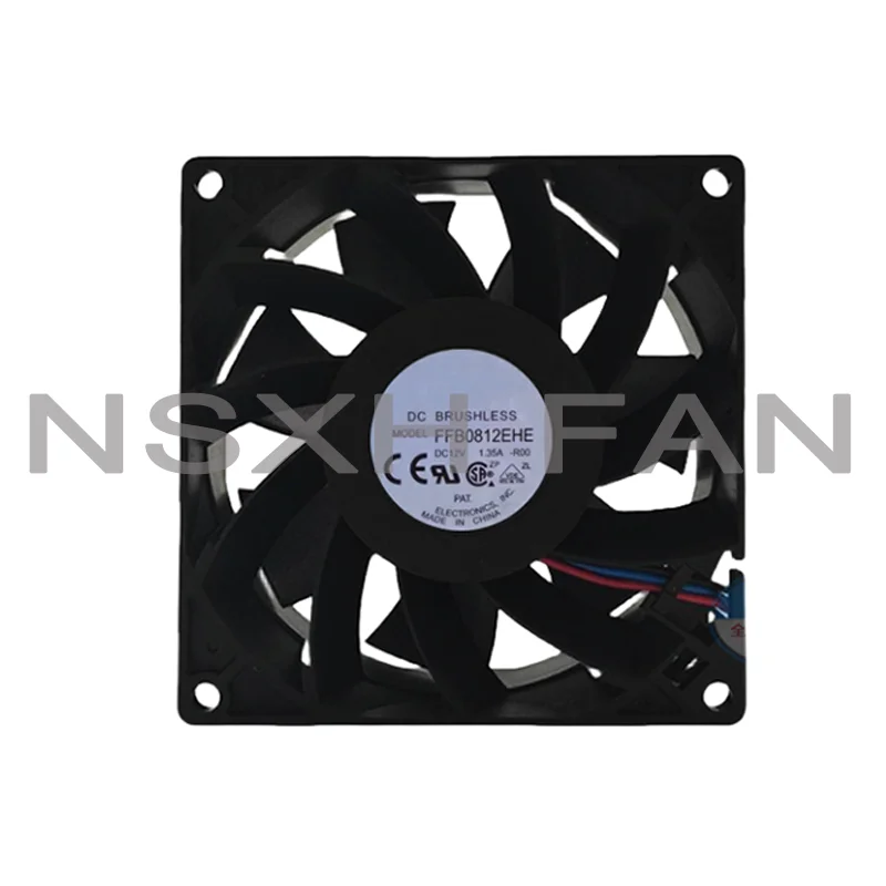 

NEW FFB0812EHE R00 12V 1.35A 8CM 3lines High Air Volume Double Ball Bearing Cooling Fan