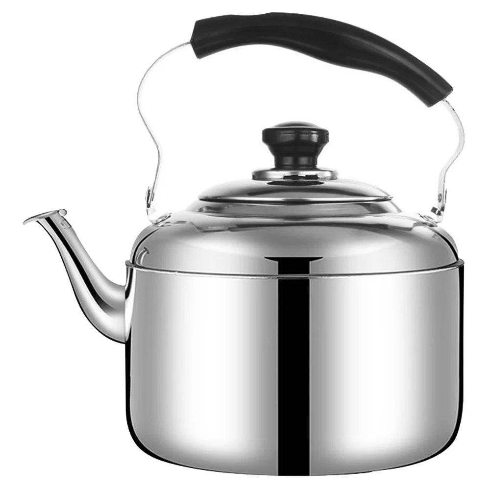 

Whistling Kettle Stainless Steel Stove Top Tea Pitcher Fast Boiling Teapot Heat Water Pot Camping Coffee Teapot