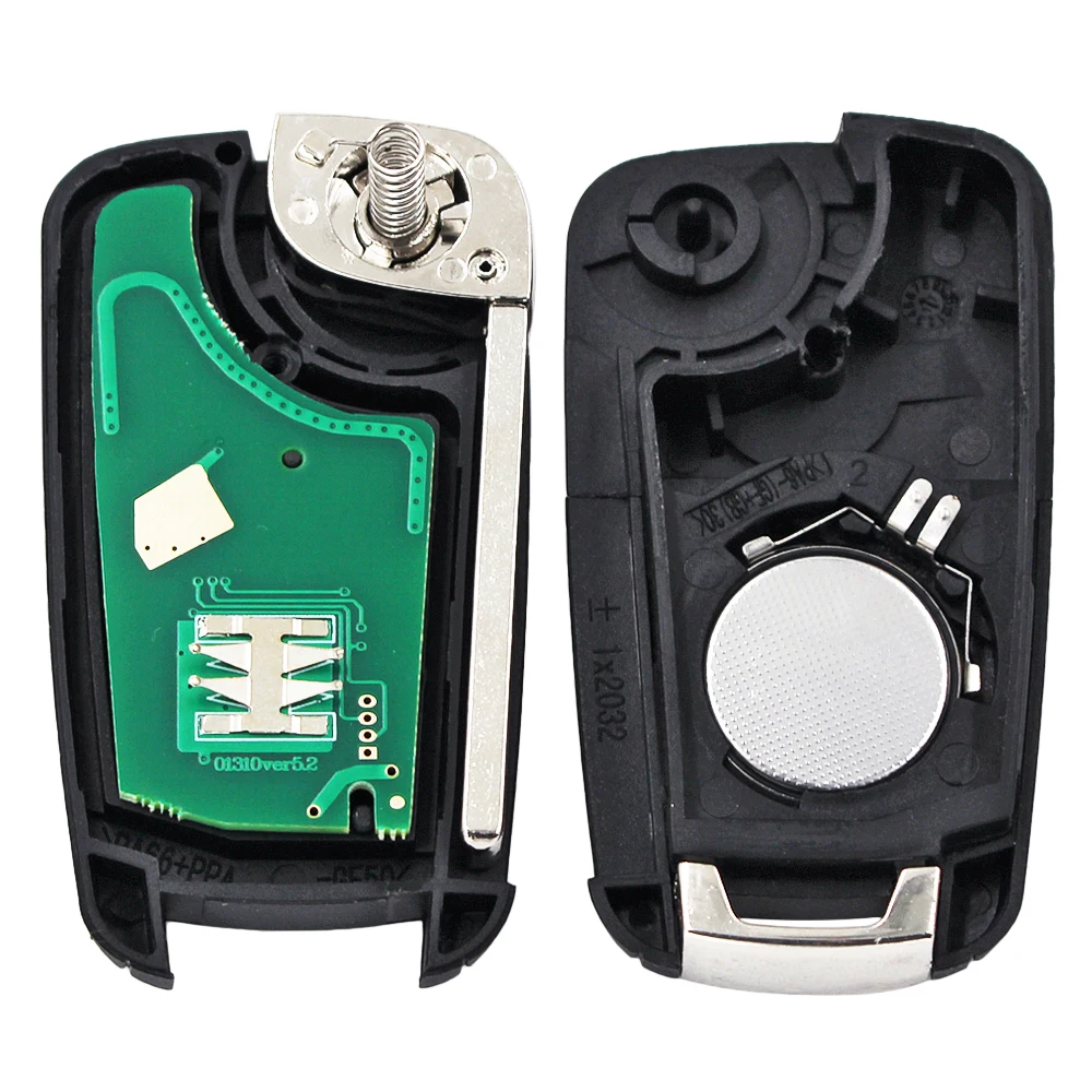 2/3/4/5B Folding Remote Car Key 315/433MHz ID46 Chip Chevrolet Equinox Cruze Camaro Impala Malibu Sonic Volt Spark