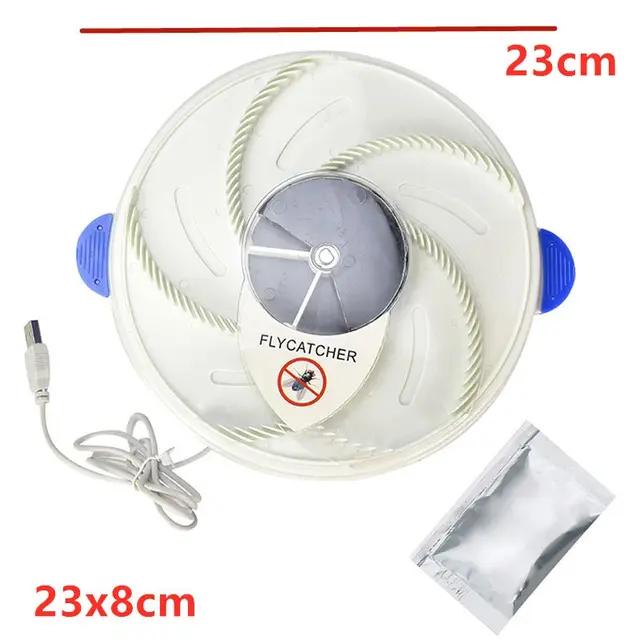 Légy Csapda Automatikus Kültéri Fogó Továbbfejlesztett Elektromos Kert Usb Flycatcher Kártevő Visszautasító Vezérlő Konyhai Légycsapda - Image 3