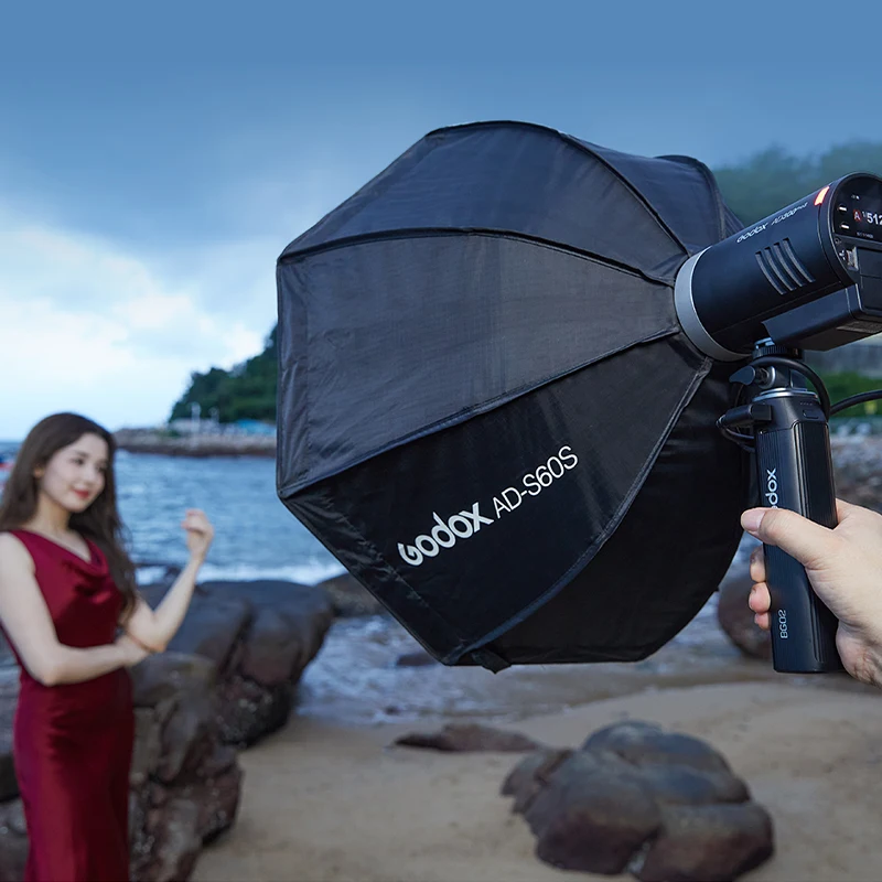 Godox AD300Pro II 야외용 플래시 300Ws TTL 2.4G 무선 1/8000 HSS 배터리 전원 공급 (캐논, 니콘, , 후지, 올림푸스용)