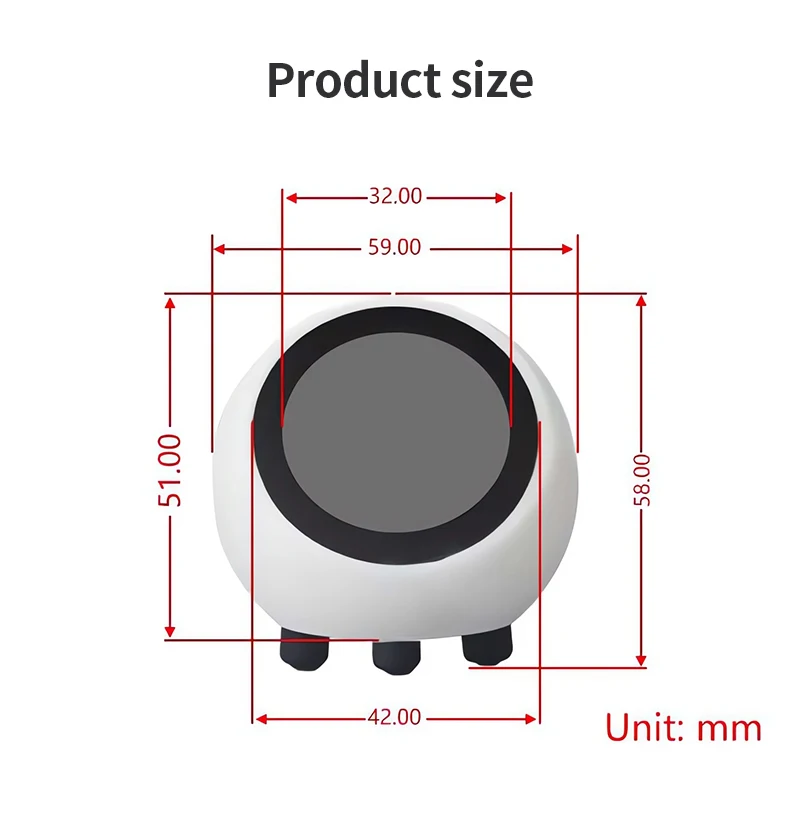 XiaoZhi DeepSeek AI Voice Chat Robot ESP32-S3 1.28inch LCD Development Board SD