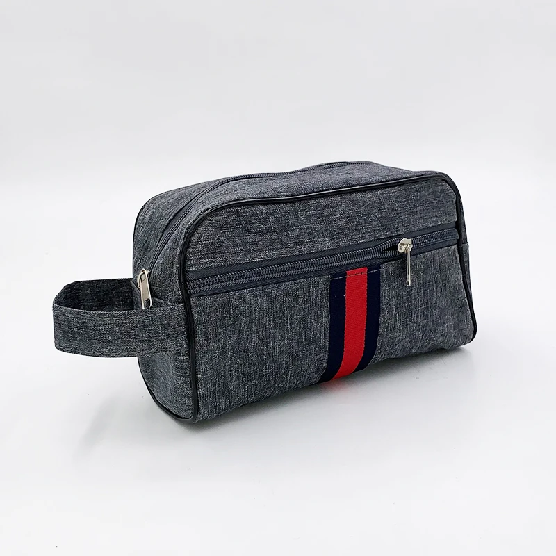 

Women's Striped Cosmetic Bag Travel Business Organizer Men's Wash Bags Female Beautician Makeup Bags Toiletry Storage Bag