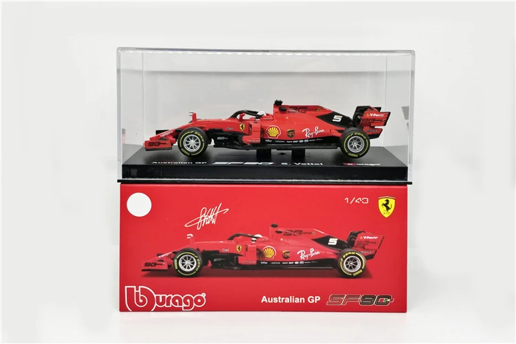 1:43 Bburago F1 2019 Ferrar SF90 Formula One #5 Sebastian Vettel Die-cast Car 