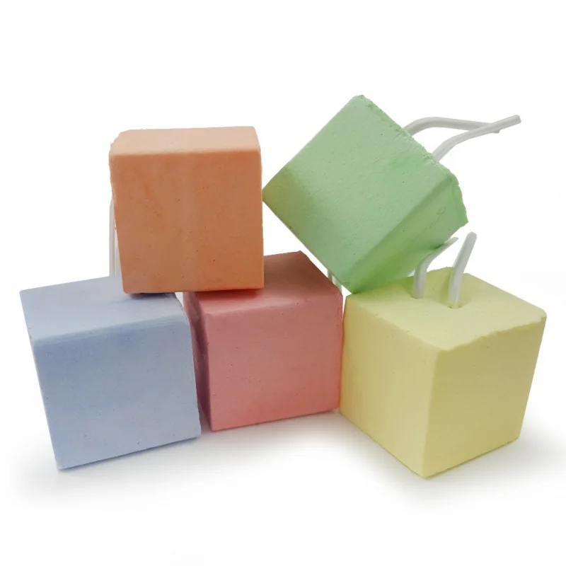 Cute Hamster Teeth Grinding Stone Mineral Calcium Rabbit Rat Squirrel Toys Cube Hang Small Pet Minerals Molar Stone Chew Toys