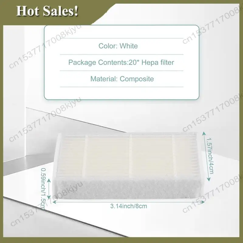 -A23G Ilife V5 V5S V3 V3S V5pro V50 V55 X5 V5S Pro 로봇 진공 청소기 부품 용 20 Pc Hepa 필터