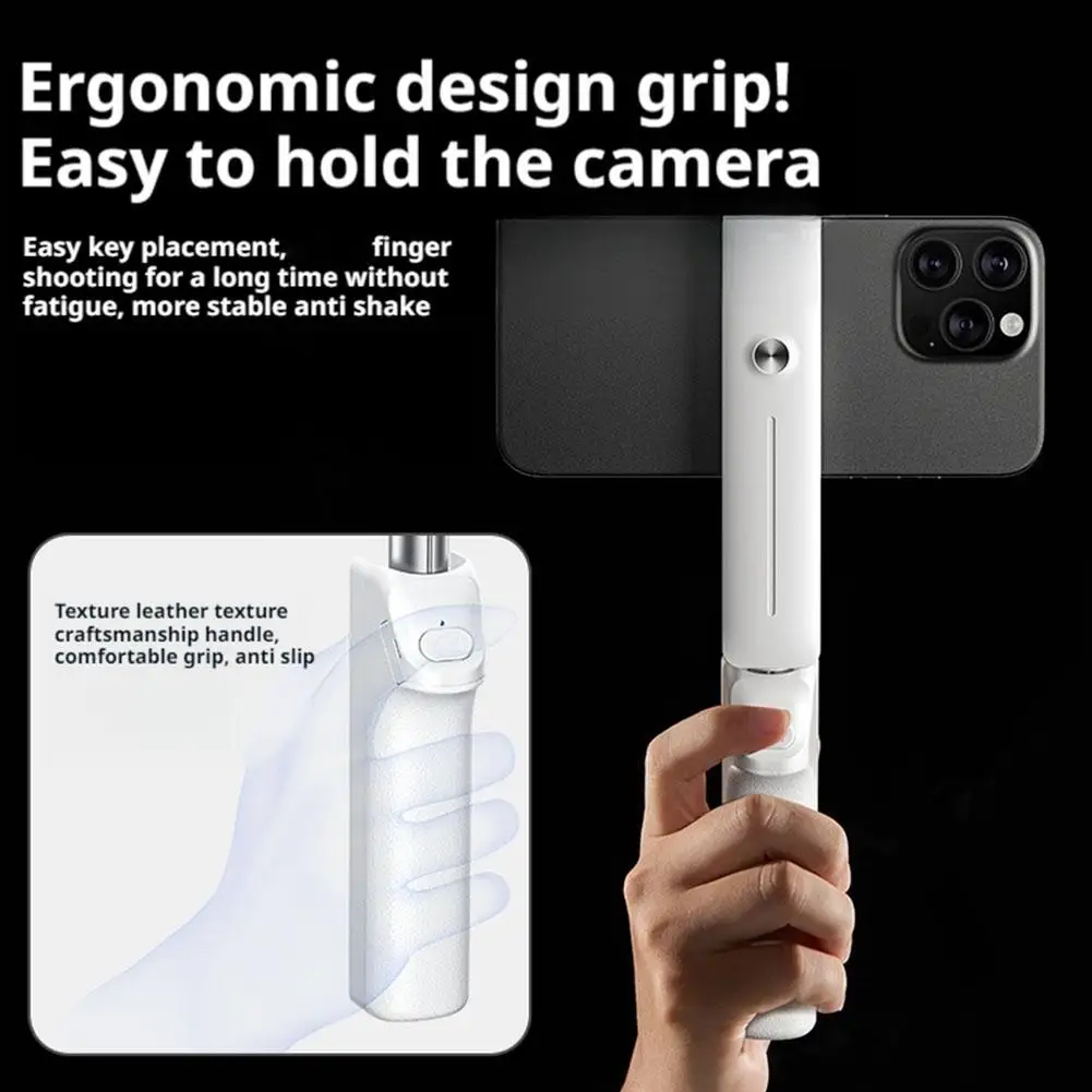 Mini Selfie Stick Bluetooth Lightweight Pocket Size Portable Selfie Stick with Remote for Content Creation/Vlog/Video Recording