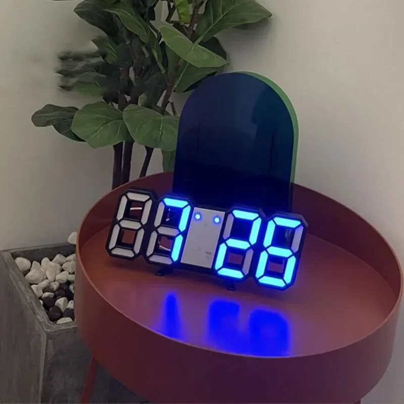 Digital Decoration for Bedroom Desk Watches Led Wall Clock Living Room Alarm Modern Home and Decoration Electronic Table Decor