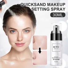 

30ml Makeup Face Setting Spray Fine Glitter Long Lasting Foundation Fixer Refreshing Oil Control Finish Whitening Setting Spray