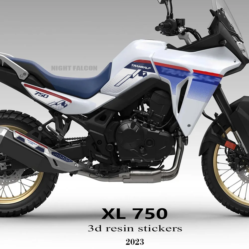For NEW HONDA Transalp XL 750 2023 XL750 Motorcycle Parts 3D Epoxy Resin Stickers Kit Full Set of 3D Resin Stickers