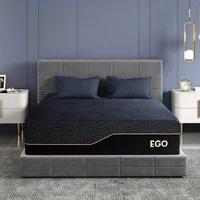 14 Inch King Memory Foam Mattress for Back Pain,Cooling Gel Mattress Bed in a Box,Therapeutic Medium 76x80x14 Black Mattress 1