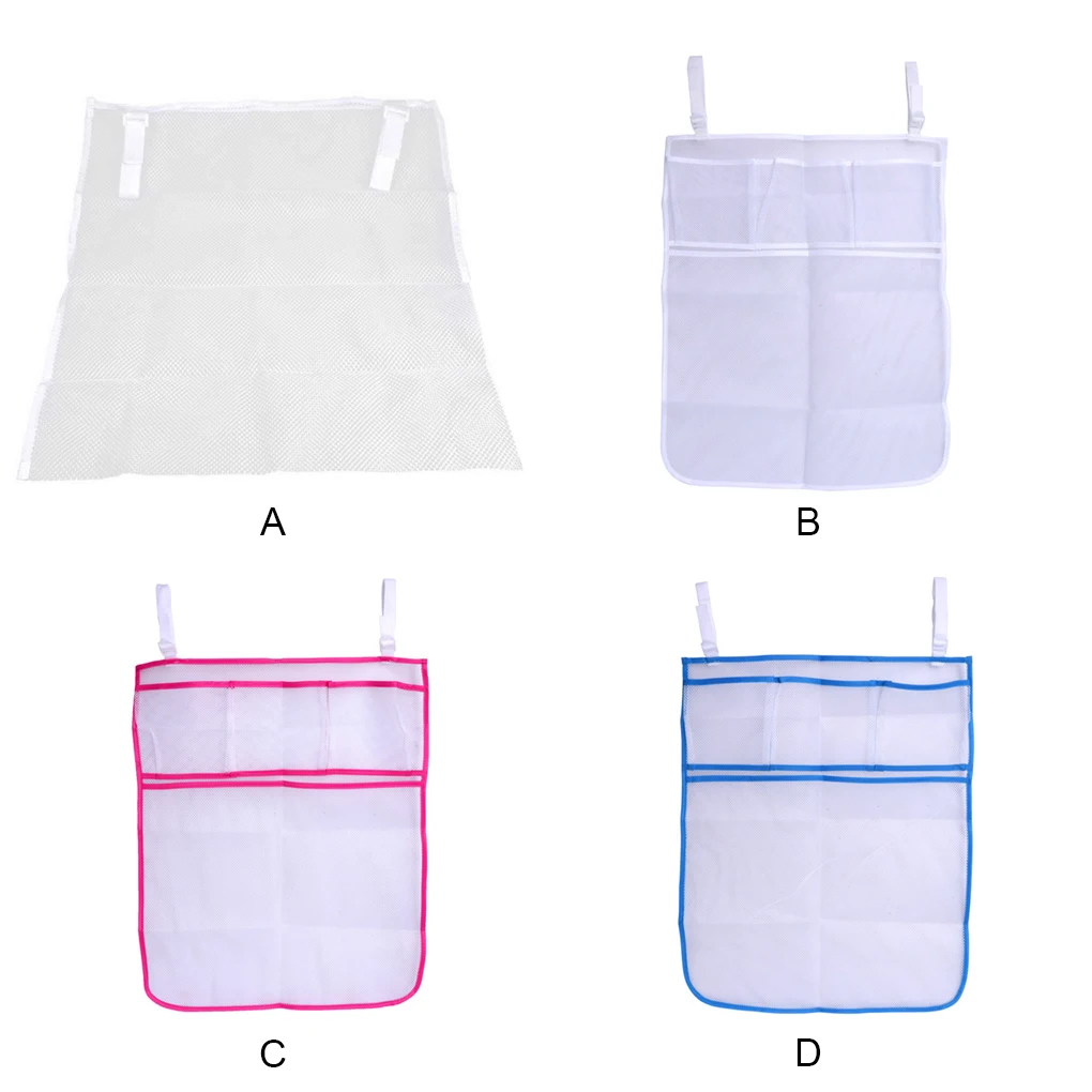 

Baby Crib Mesh Bag Newborn Bedside Pouch Bumper Infant Diaper Organizer Pouch Toddler Clothes Container