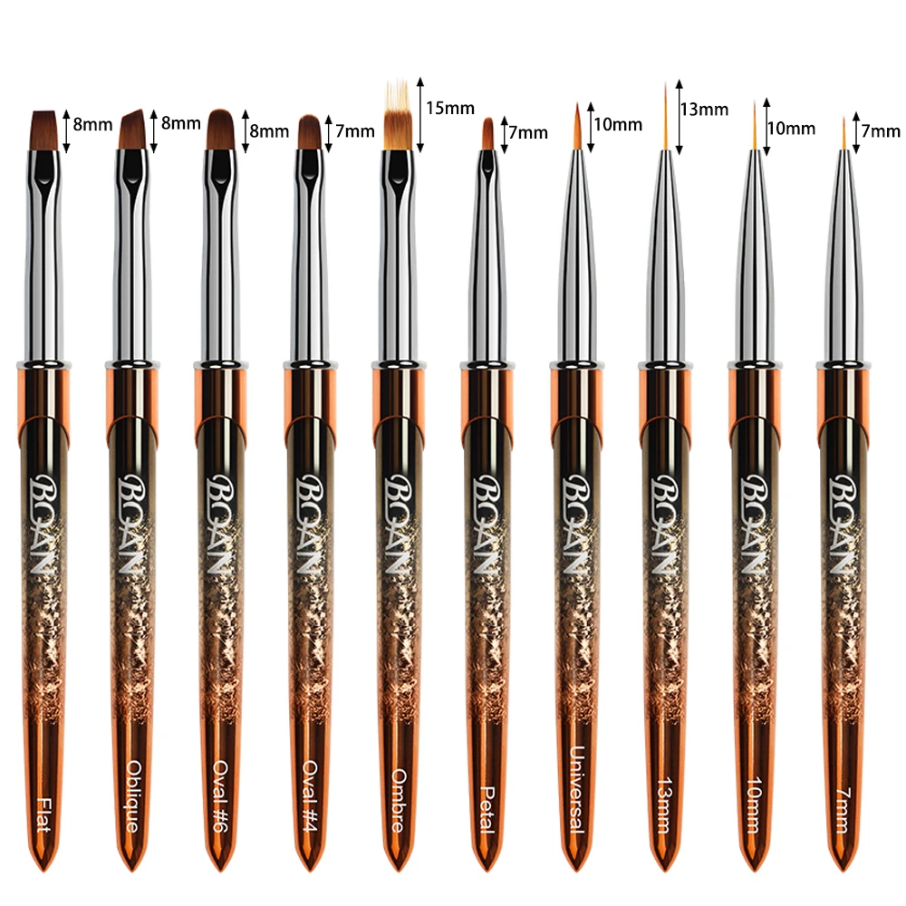 Rose Gold Nail Art Brushes Line Painting Tools nail art pens,nail art brushes,nail brushes,nail art tools