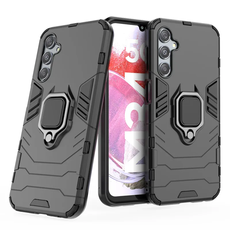 Shockproof Phone Case With Ring Stand For Samsung Galaxy M34_voghion.com