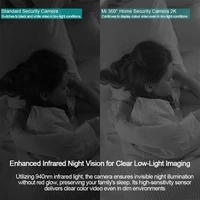 XIAOMI – caméra Wifi intelligente de sécurité domestique PTZ 2K, Vision nocturne couleur, Audio bidirectionnel, détection de visage humain AI, Version chinoise 6
