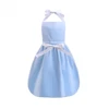 2022 Cartoon Mother Kids Princess Handicraft Art Picnic Outdoor Occasion Sling Apron for Girls Fairy Elsa Anna Princess Costume 3