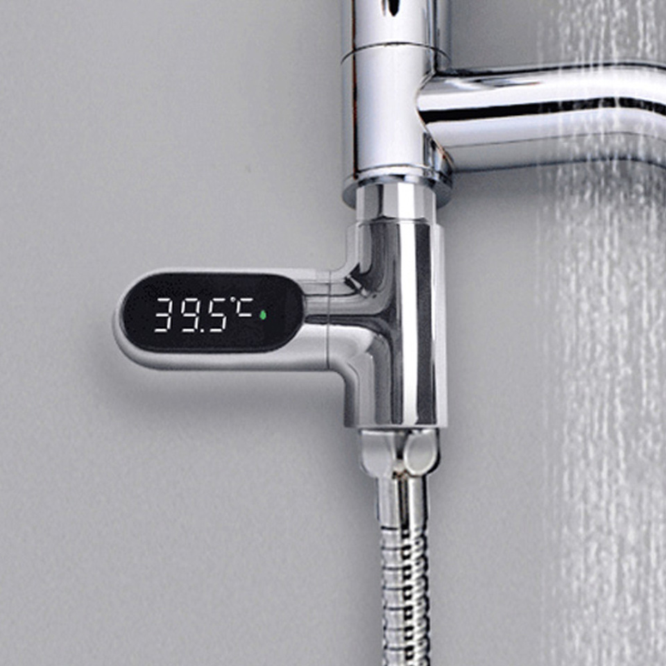  Universal Shower Head Hot Tub Water Temperature Monitor Electricity LED Display Bathing Temperature Meter Bathroom Accessories 