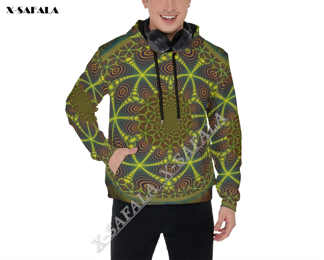 

Trippy Psy Art Mescal Psychedelic Mandala 3D Full Print Zipper Hoodie Men Pullover Sweatshirt Hooded Jersey Tracksuits Outwear