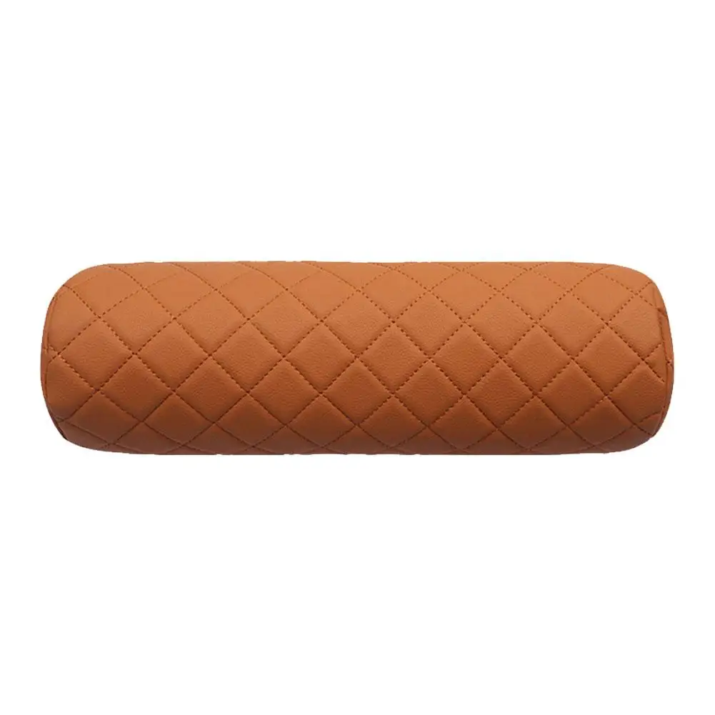 Car Neck Pillow Memory Foam Cervical Pillow Breathable Office Headrest Leather Protector Cylindr T3K2