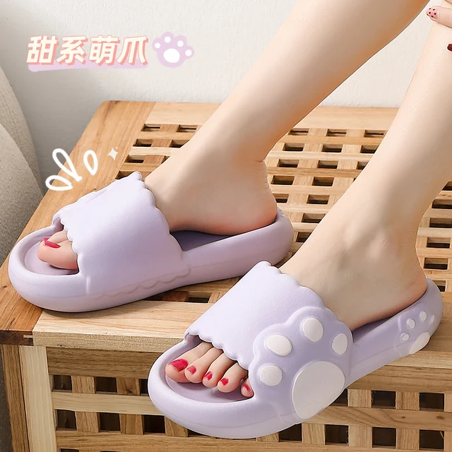 Women Cute Cloud Slippers Summer Thick Platform Slippers Non-slip Soft  Cartoon Slippers Flip Flops Clouds Beach Sandals Slippers - Women's  Slippers - AliExpress