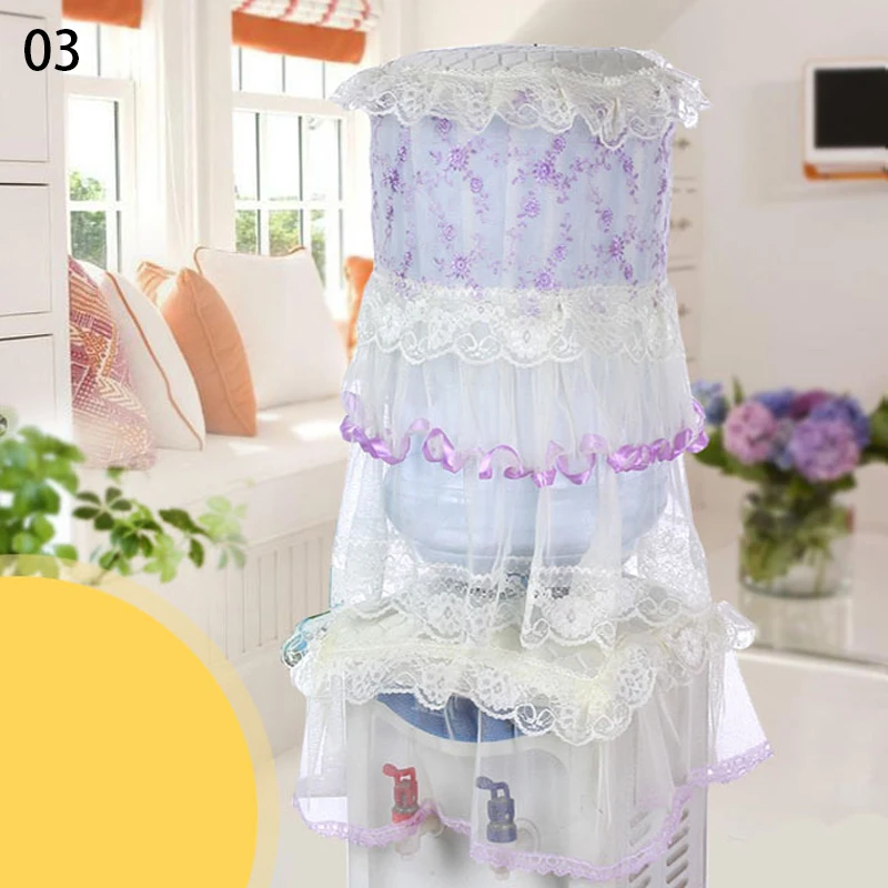 Lace Embroidered Printed Water Dispenser Cover Cloth Home Drinking Fountain Machine Decor Dust Protector Cover Bucket Covers