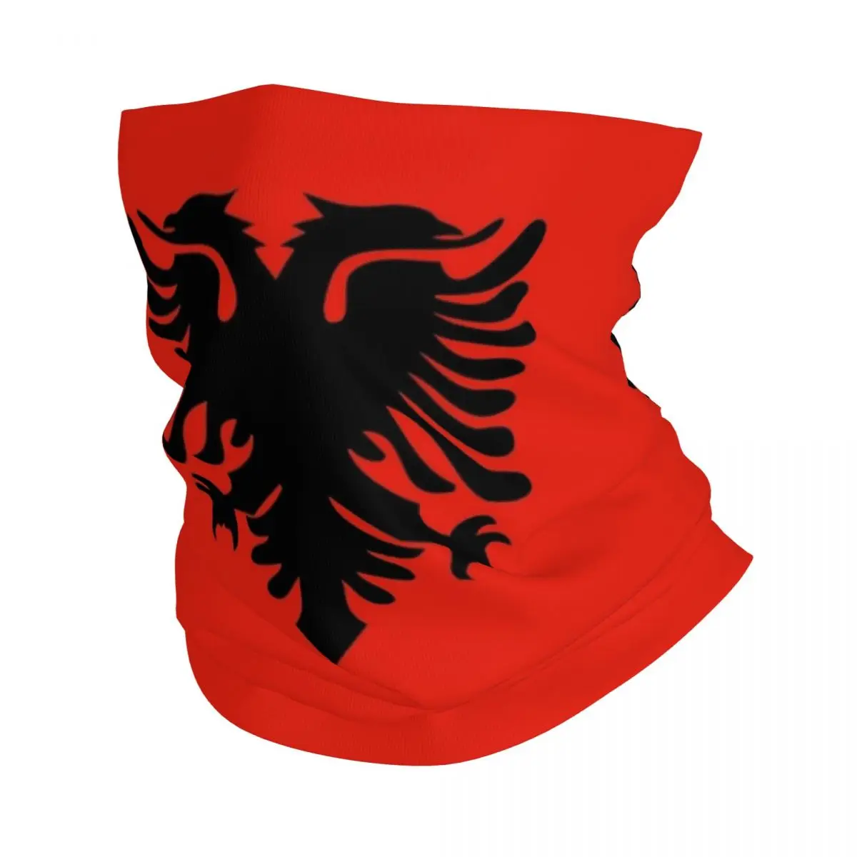 

Albania Flag Albanian Bandana Neck Cover Printed Balaclavas Magic Scarf Outdoor Headband Running for Men Women Adult Washable