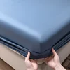 100% Egyptian Cotton Fitted Sheet with Elastic Band Luxury Soft 400TC Bedding Mattress Cover Protector Double Queen King Size 4