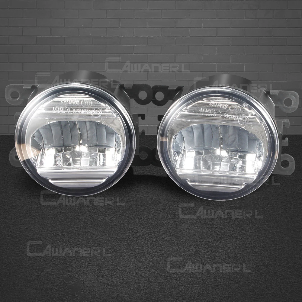 Фото Светодиодные противотуманные фары 2X30 Вт для Suzuki Jimny Grand Vitara Swift SX4 Alto Splash XL7 Ignis, противотуманные фары для переднего бампера автомобиля DRL 6000LM H11 12 В №2
