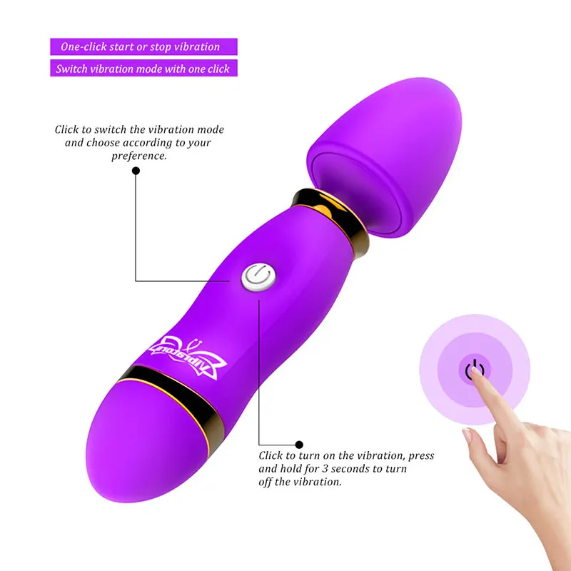 Female Vibrator G-Spot Vibrators AV Wand Sex Toy Dildos Portable Sex Toys Powerful Vibrator Mini Clitoral Stimulator For Women sex toys