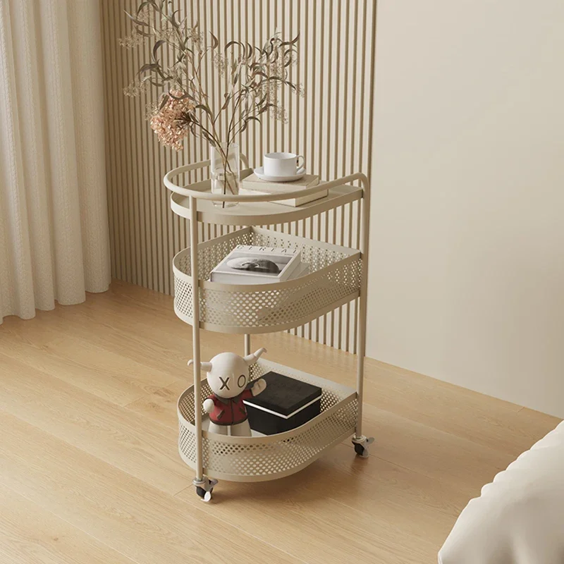 Mobile Trolley Storage Rack Living Room Home Book Snack Storage and Organization Multiple Layers Trolley Organizer Cart 트롤리 카트