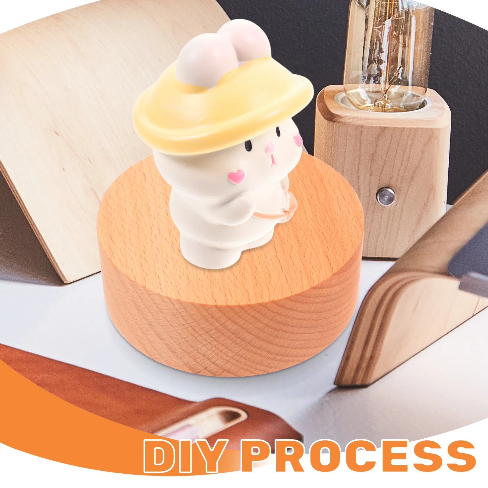 Music Box Base Rotatable DIY Musical Box Base Round Music Making musical box rotatable base diy music box accessory