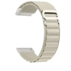 Nylon Loop Elastic Sports Strap Wrist Band, 18/22MM Accessories for Huawei GT 5 Pro 42mm (Starlight)