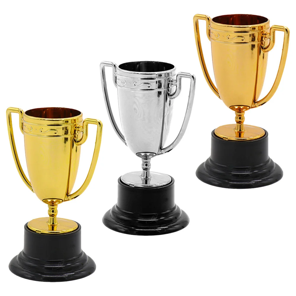 

Trophy Trophies Award Kids Mini Awards Medals Sports Gold Party Football Winner Tournament Soccer Game Plastic Favors Decor