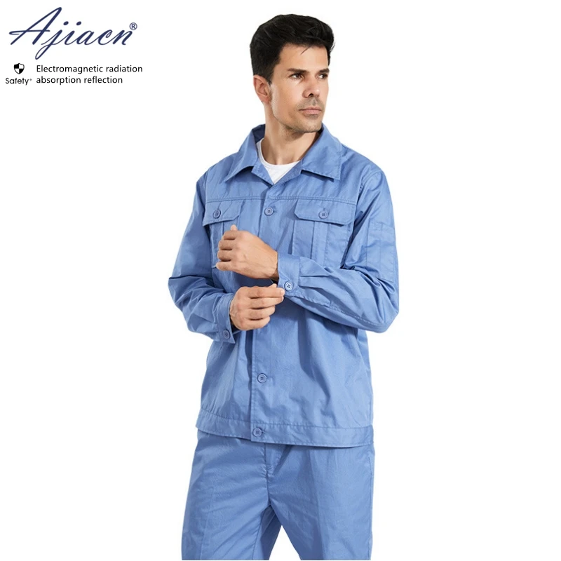  전자기 방사선 보호 작업복, 전기 용접, 장비 작동 EMF 차폐 의류