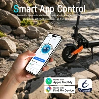 Trottinette électrique JUICEASE C67Lite, batterie haute capacité 48V13.5Ah, moteur puissant, autonomie de 50 km, pneus larges de 10 pouces, tout-terrain, avec absorption des chocs. 5