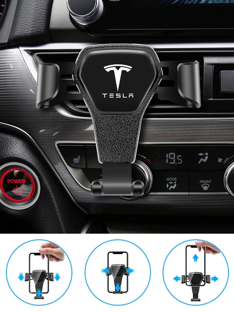 Car Phone Holder Air Vent Clip Fixing Clip Bracket For Tesla Model 3 Model S Model X Model Y