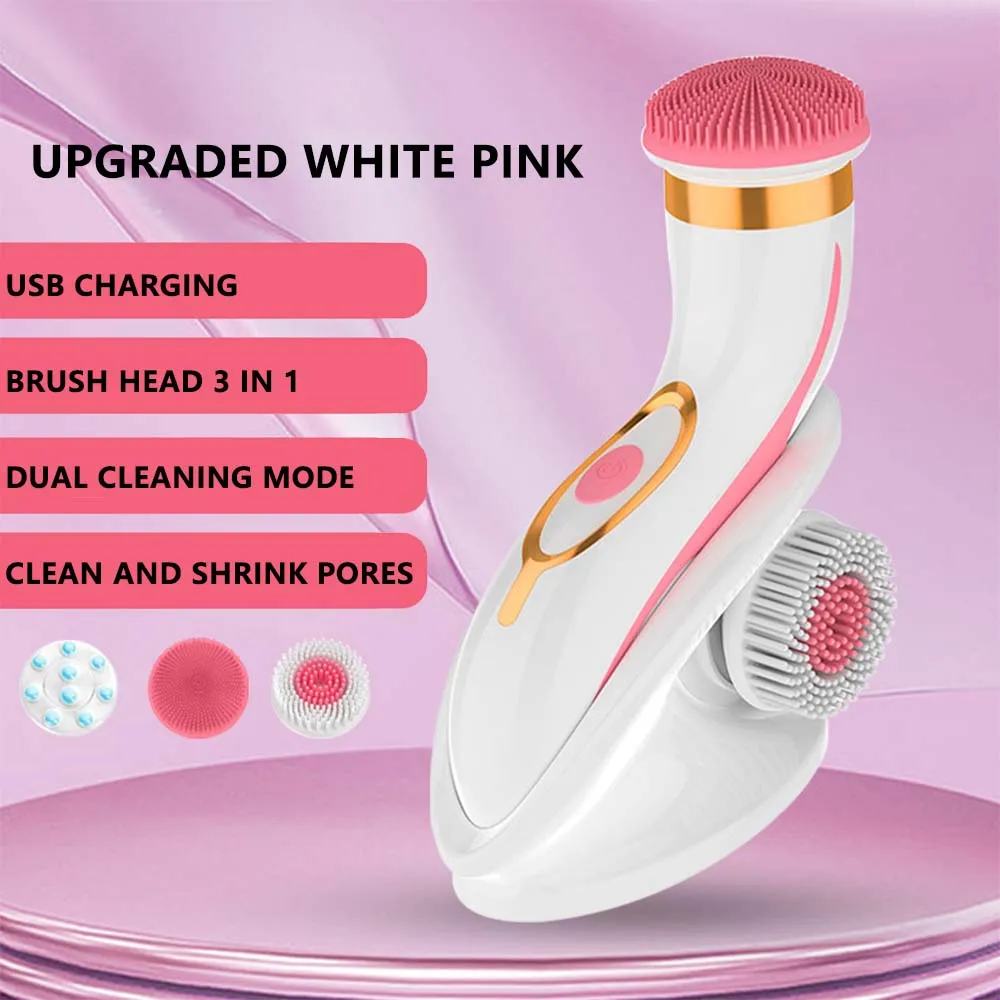 Electric Dual Mode Facial Cleansing Brush