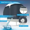 Portable Bathtub for Shower Stall, Large 47 Inch Foldable Soaking Bathing Tub Adults, Separate Family Bathroom SPA Collapsible 5