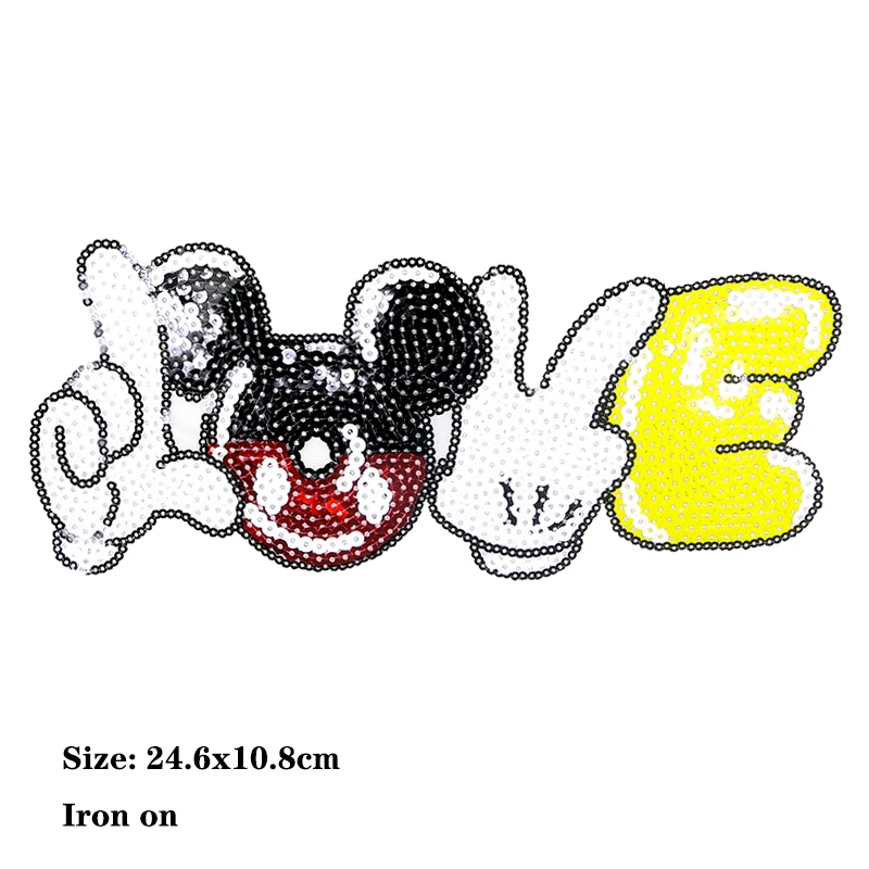 Disney Cartoon Mickey Fusible Patch Iron On Patches For Clothing Decoration  Ironable Patch On Clothes Applique - AliExpress