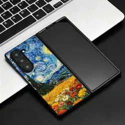 Van Gogh Sterrennacht Geïnspireerde Vouwbare Telefoonhoes