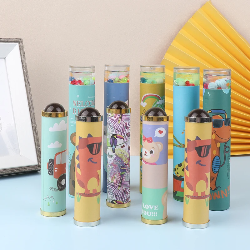 

1Pc Interactive Logical Rotating Kaleidoscope Magic Classic Cartoon Educational Toys For Kids Imaginative Random