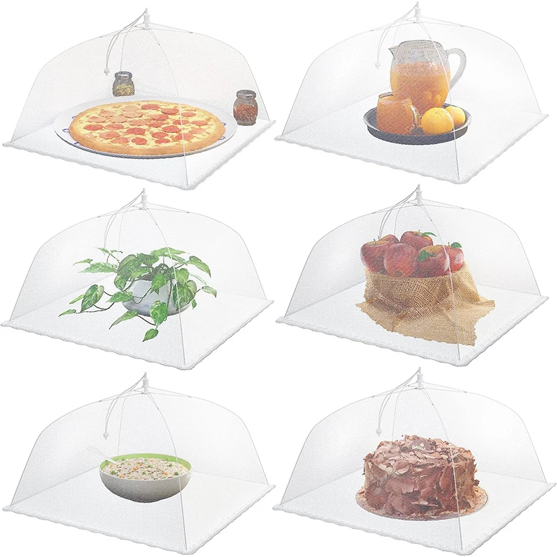 Food cover large and tall mesh reusable collapsible net for outdoors LMETJMA JT197