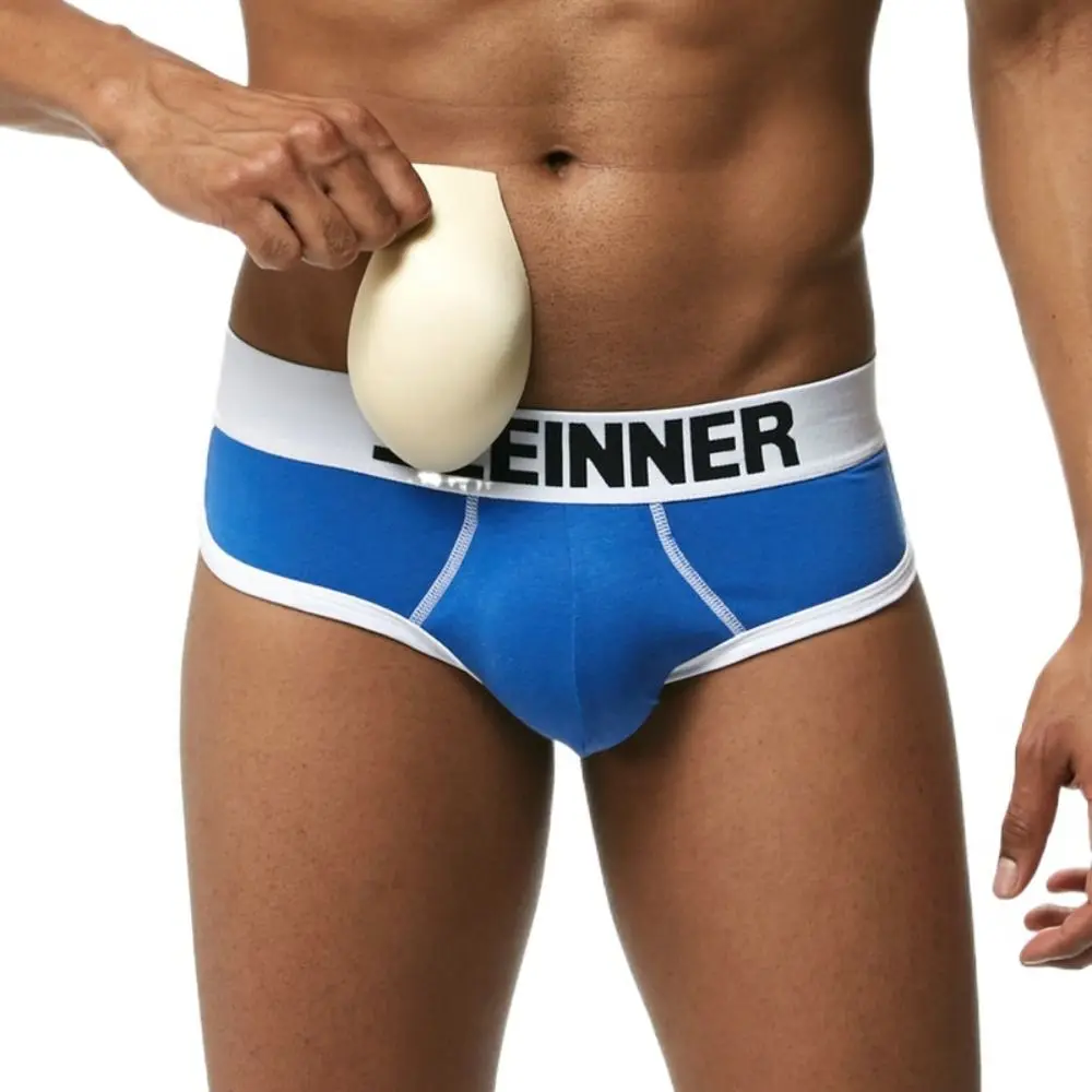 Male Underwear Male Lingerie Soft Three-Dimensional Sponge Protective Pad Men Underwear Pad Sexy Men's Beach Swimming Trunks Swimsuits