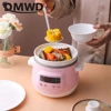 DMWD Household Electric Slow Cooker 1L Stew Pot Porridge Soup Pot Casserole Ceramic Liner 24H Appointment 6 Function 220V 4