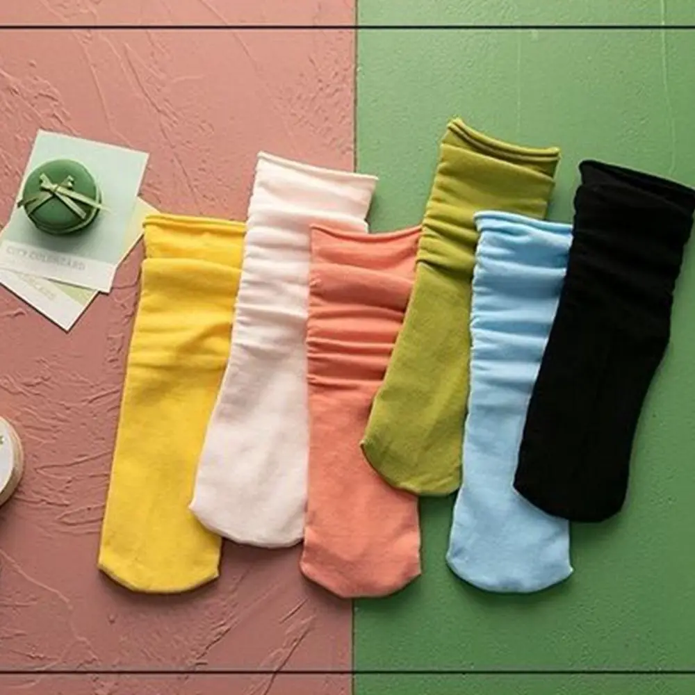 

Cute Soft Breathable Children Velvet Socks Solid Color Korean Style Stocking Girls Ultra Thin Socks Baby Hosiery Pile Sock
