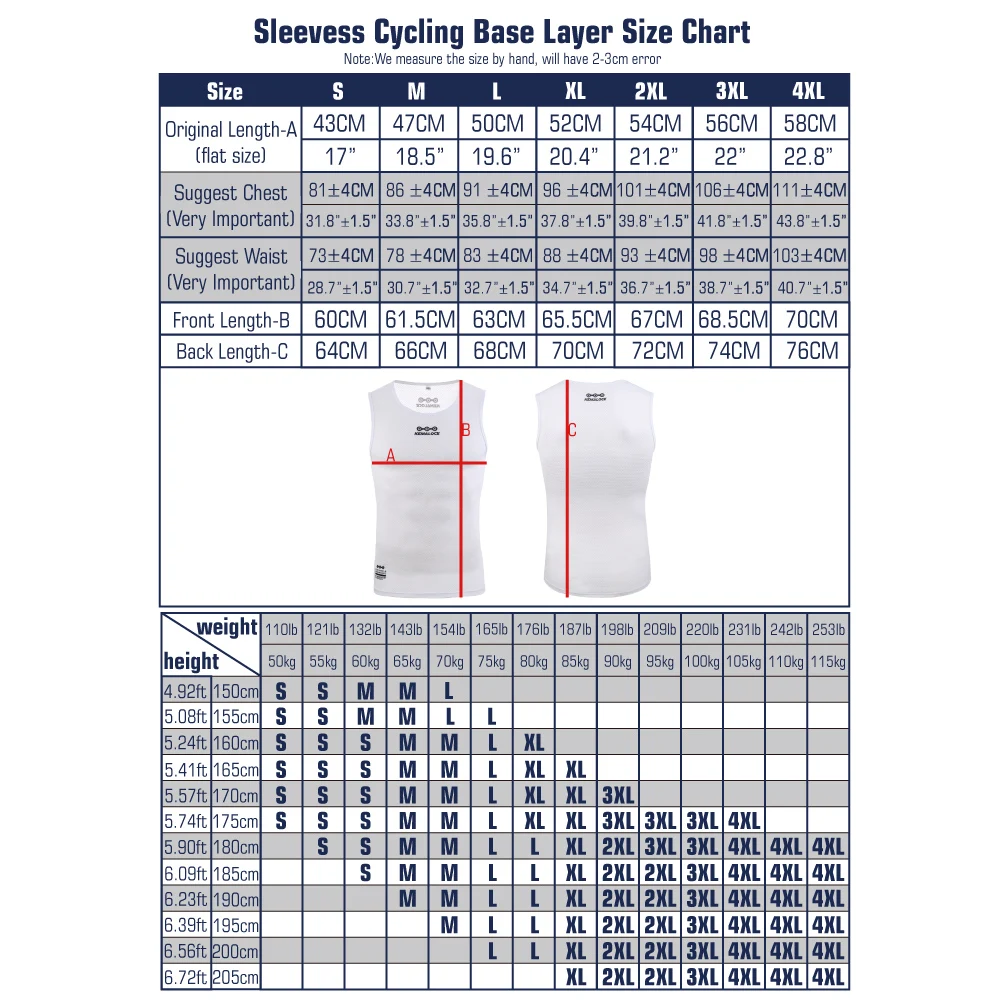 KEMALOCE Cycling Base Layer Sleevess Breathable Cool Cycle Sleevess Vest Quick Dry Summer MTB Vest Bike Undershirts