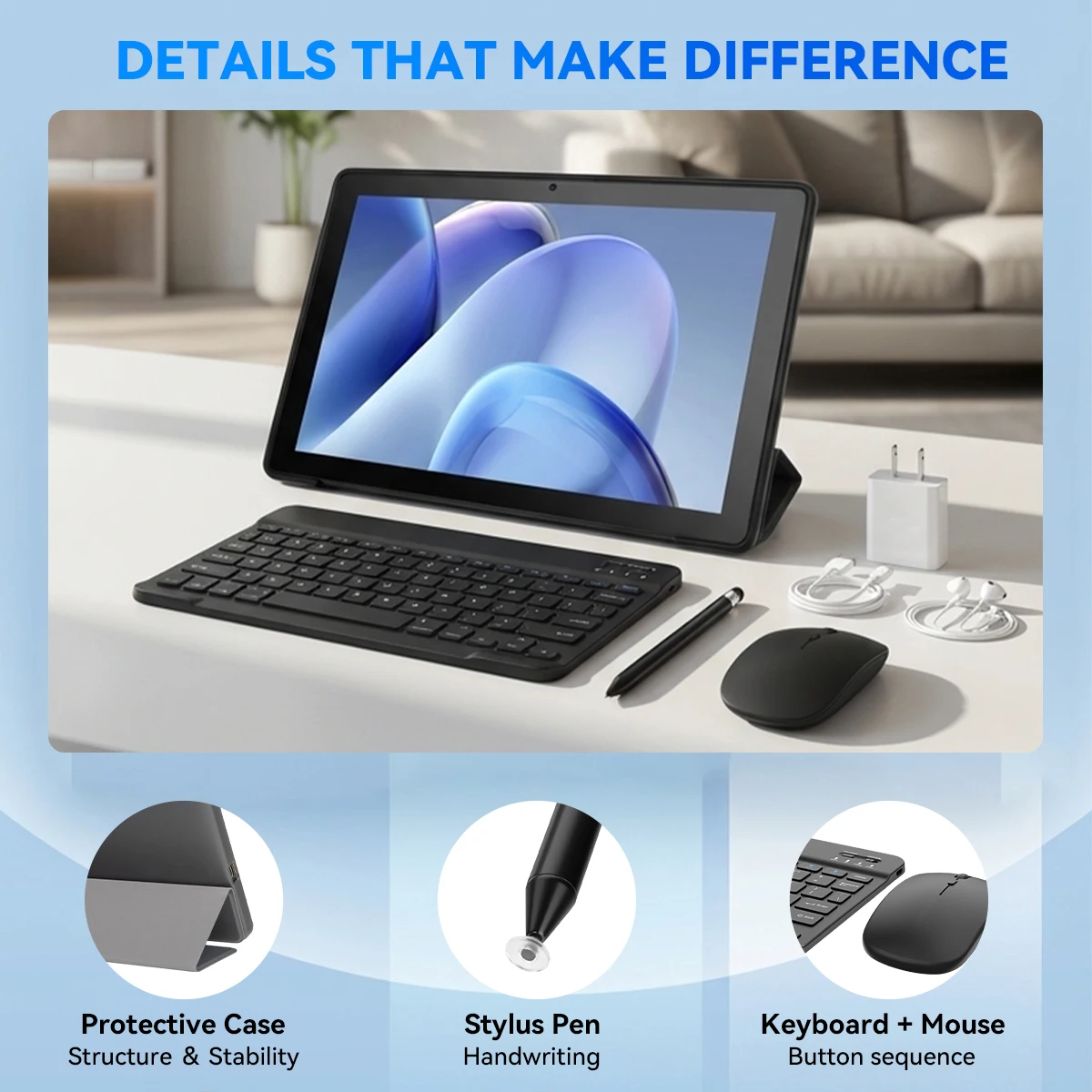 X6L Tablet PC 10.1 Inch IPS Android 16 Octa‑Core 34GB RAM 128GB ROM 6000mAh 5MP+8MP Camera Support 1TB TF Card With Keyboard Mouse Pen Set Australia Local Stock 1‑Year Warranty