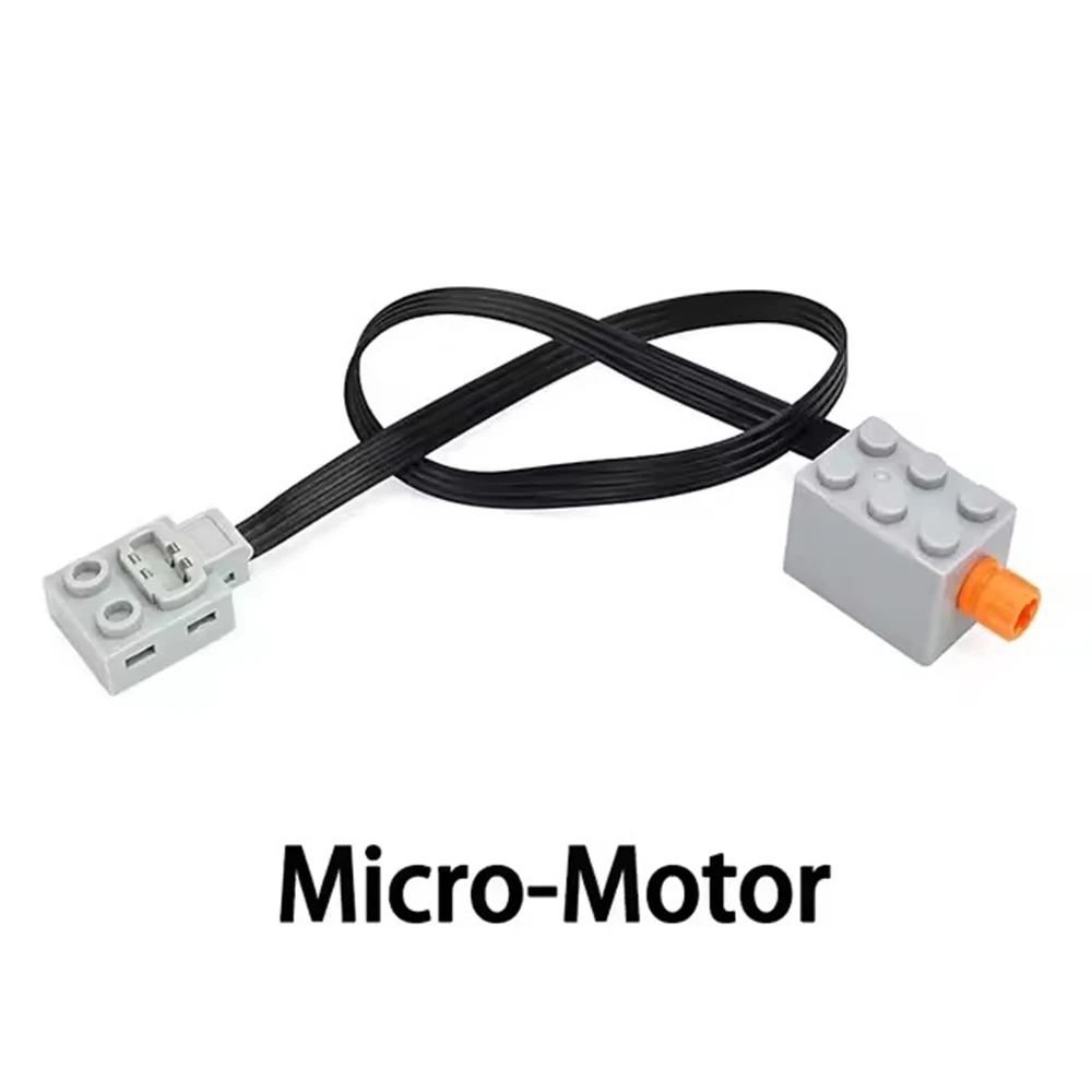 마이크로 모터 MOC 브릭 기술 전원 기능, 구멍이 있는 차축 호환 빌딩 블록, 자동차 조립 부품, 모델 모터 장난감