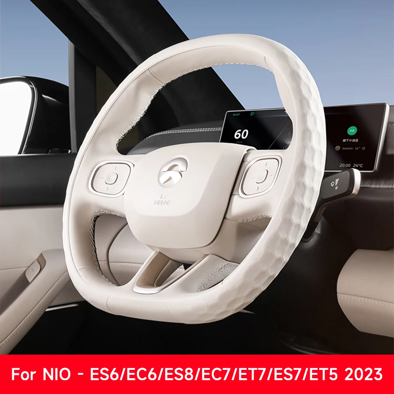 for Nio Es6 Es7 Es8 Ec6 Ec7 Et5 Et7 Car Steering Wheel Cover Steering Wheel Protection Decorative Special Interior Accessories