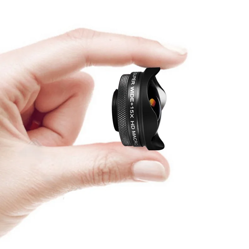 Premium 15X 4K HD 2-in-1 Macro and Wide Angle Phone Camera Lens